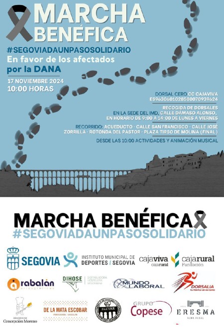 Grupo Alimentario Copese colabora con la marcha benéfica en Segovia para los afectados por la DANA